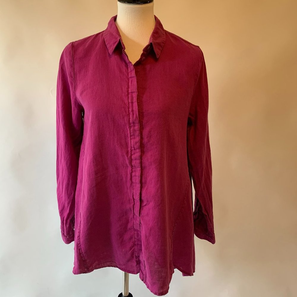 Eileen Fisher fucshia pink/purple top